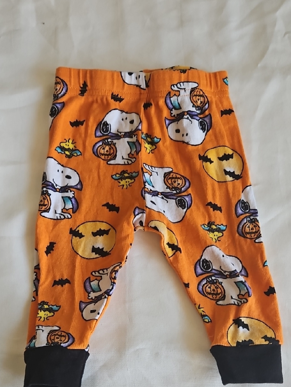 Snoopy Halloween Orange Baby Pants